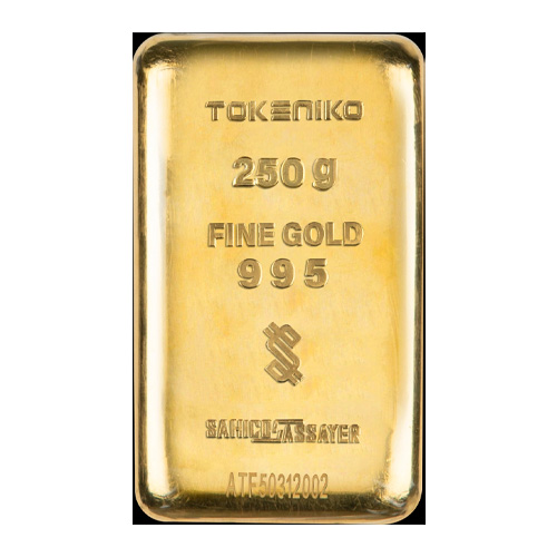 شمش طلای ۲۵۰ گرمی توکنیکو ۲۴ عیار